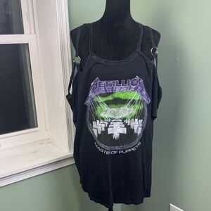 NWOT Metallica Concert Black Graphic cold should Tee 4x